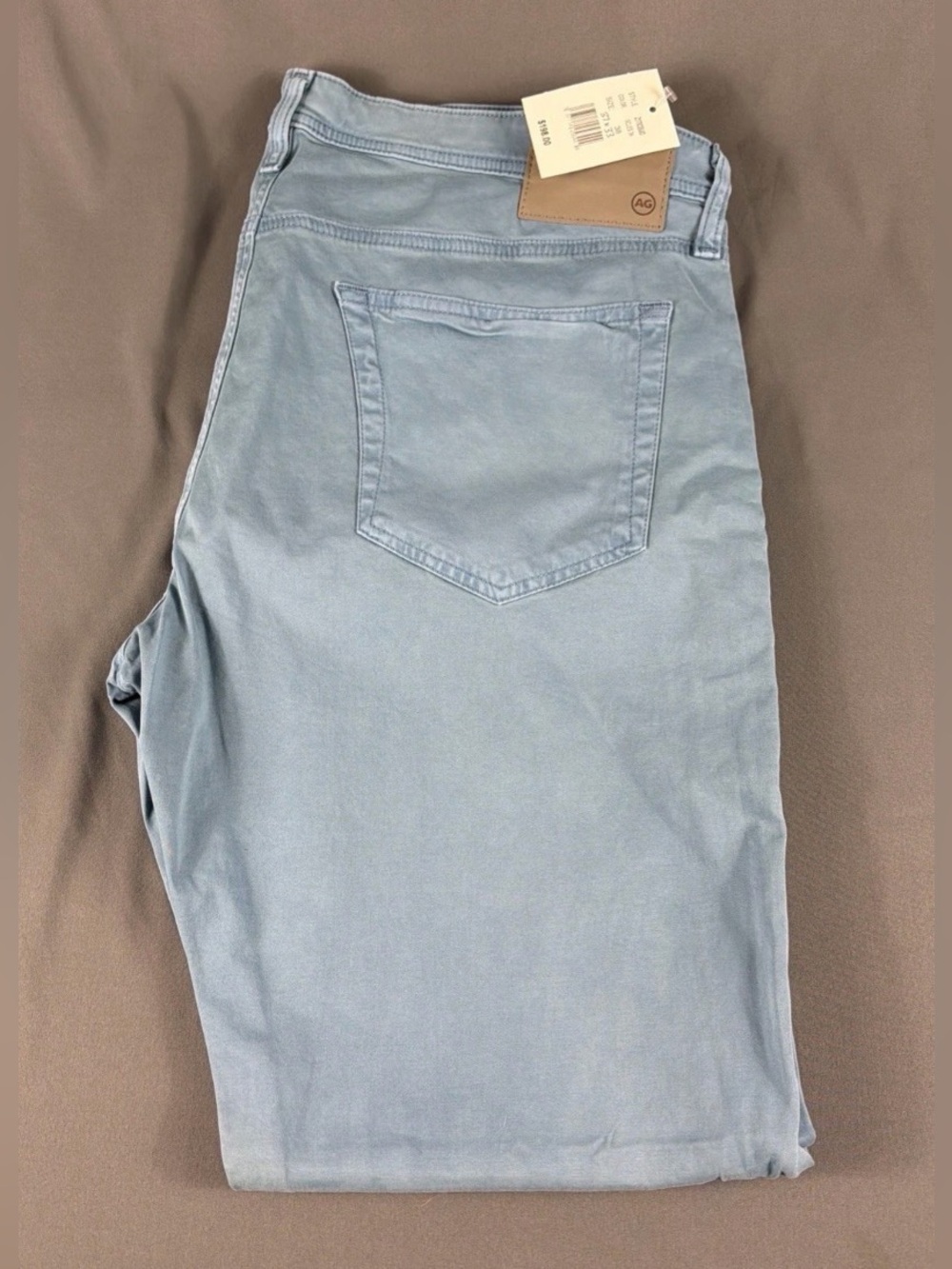 AG Pants Tellis Modern Slim 37 x 33 Irregular Clear Skies Cotton NWT MSRP $198